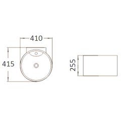 Раковина подвесная Sturm Ring ST-RI464111-NBNCR