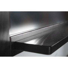 Зеркало ASB-Woodline Флоренция 65 черный массив ясеня