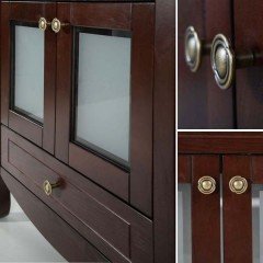 Тумба под раковину ASB-Woodline Флоренция витраж 65 бук тироль массив ясеня