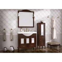 Зеркало ASB-Woodline Флоренция 85 бук тироль массив ясеня