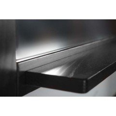 Комплект мебели ASB-Woodline Флоренция витраж 105 чёрный массив ясеня