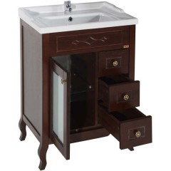 Тумба с раковиной ASB-Woodline Флоренция квадро 60 бук тироль массив ясеня