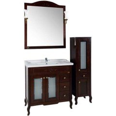 Зеркало ASB-Woodline Флоренция квадро 80 бук тироль массив ясеня