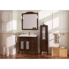 Зеркало ASB-Woodline Флоренция квадро 80 бук тироль массив ясеня