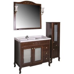 Зеркало ASB-Woodline Флоренция квадро 90 бук тироль массив ясеня