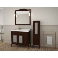 Зеркало ASB-Woodline Флоренция квадро 90 бук тироль массив ясеня
