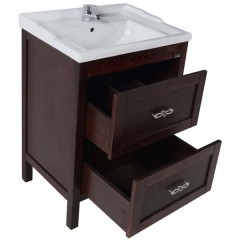 Тумба с раковиной ASB-Woodline Римини 60 бук тироль массив ясеня
