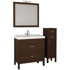 Тумба с раковиной ASB-Woodline Римини 80 бук тироль массив ясеня