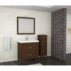 Тумба с раковиной ASB-Woodline Римини 80 бук тироль массив ясеня