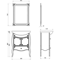 Зеркало ASB-Mebel Парма 60
