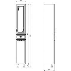 Пенал ASB-Mebel Астра ариэль 30