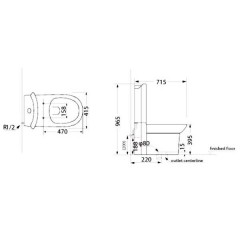 Унитаз Creo Le Mans LM1002 + LM1003 + LM1001