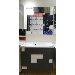 Тумба с раковиной Opadiris Smile Санторини 80 серый