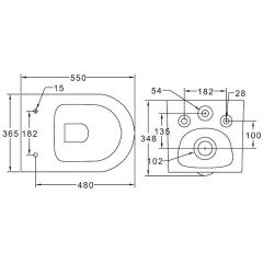 Унитаз подвесной BelBagno Amara BB8296CH+BB2002SC