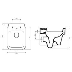 Унитаз подвесной BelBagno Janice BB124CH+BB124SC