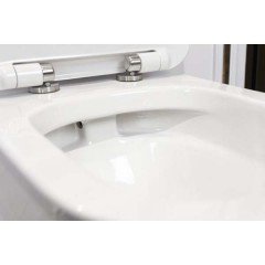 Унитаз подвесной BelBagno Prado BB10150CH+BB10150SC безободковый