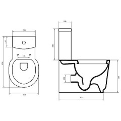Унитаз BelBagno Sabrina BB122CP+BB122T+BB122SC