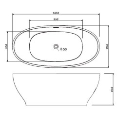 Ванна акриловая Gemy G9207