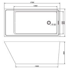 Ванна акриловая Gemy G9208