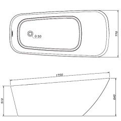Ванна акриловая Gemy G9218