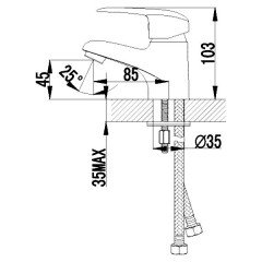 Смеситель для раковины Lemark Pramen LM3356C