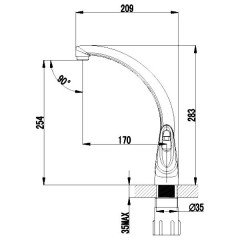 Смеситель для кухни Lemark Luna LM4155C