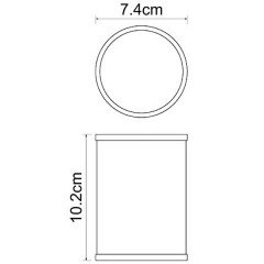 Стакан WasserKRAFT Rossel K-5728