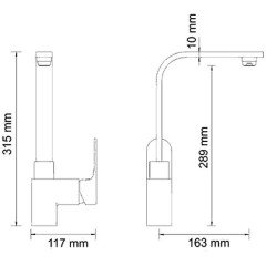 Смеситель для кухни WasserKRAFT Dinkel 5807