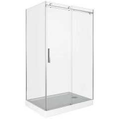 Душевое ограждение GooDDooR Galaxy WTW-130-C-CH+SP-90-C-CH