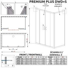 Боковая стенка Radaway Premium Plus S 100 33423-01-06N