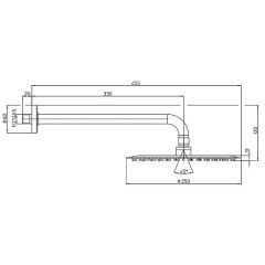 Верхний душ Bossini Twiggy H19581H.030