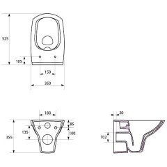 Инсталляция Geberit Duofix 458.124.21.1 + унитаз Cersanit Carina Clean On slim с сиденьем