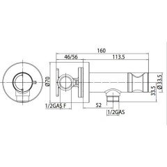 Смеситель с гигиеническим душем встраиваемый Bossini Paloma Flat E37011B.030