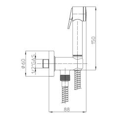 Гигиенический душ Bossini Nikita C69002B.022
