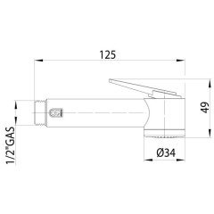 Гигиенический душ Bossini Paloma Flat B00462.030