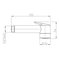 Гигиенический душ Bossini Paloma Aerato B01443.030