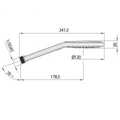 Ручной душ Bossini Agua Fit Air B00172.030