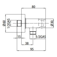 Держатель ручного душа Bossini Doccia C12000.030