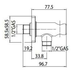 Держатель ручного душа Bossini Doccia CB3000.030
