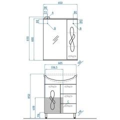 Комплект мебели Style Line Венеция 65