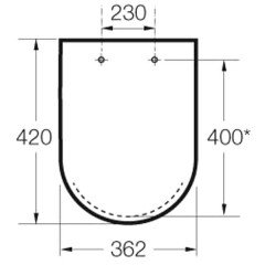 Крышка-сиденье для унитаза Roca Meridian Compact 8012AC004