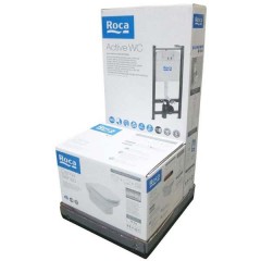 Комплект Roca Dama Senso 893104090 (инсталляция + кнопка + унитаз + сиденье)