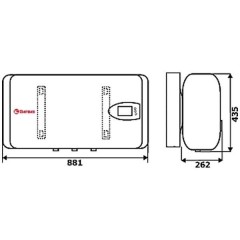 Водонагреватель накопительный Thermex Flat Plus IF 50 H