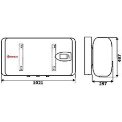 Водонагреватель накопительный Thermex Flat Plus IF 80 H