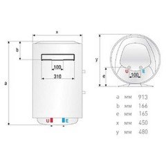 Водонагреватель накопительный Ariston ABS PRO R INOX 100 V