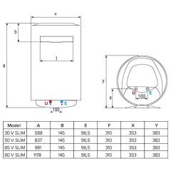 Водонагреватель накопительный Ariston ABS PRO ECO PW 30 V SLIM
