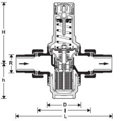 Редуктор Honeywell D06F-1/2A (для холодной воды)
