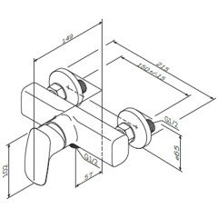 Смеситель для душа Am.Pm Spirit V2.1 F71A20000