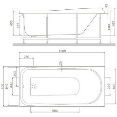 Ванна акриловая Am.Pm Like W80A-150-070W-A