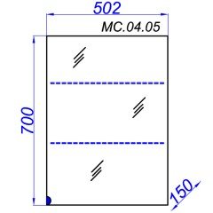 Комплект мебели Aqwella Аллегро 50 подвесной (1 ящик)